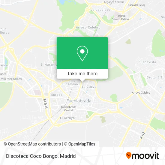 Discoteca Coco Bongo map