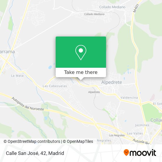 mapa Calle San José, 42