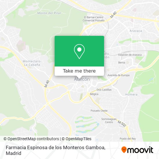 Farmacia Espinosa de los Monteros Gamboa map