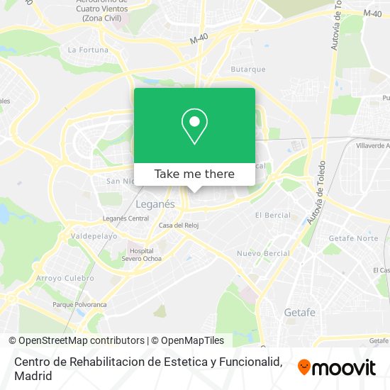 Centro de Rehabilitacion de Estetica y Funcionalid map