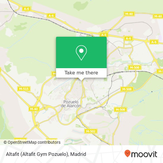 Altafit (Altafit Gym Pozuelo) map