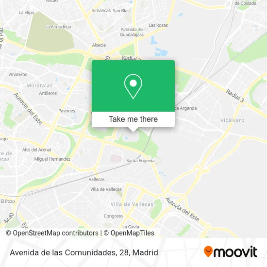 Avenida de las Comunidades, 28 map