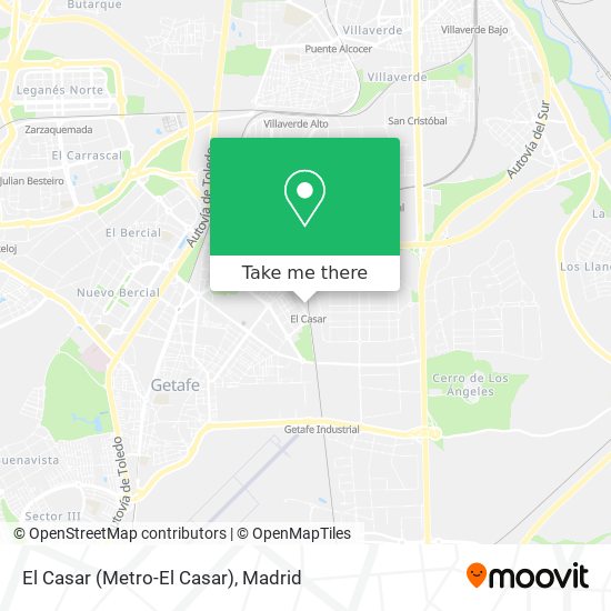 mapa El Casar (Metro-El Casar)