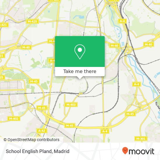 mapa School English Pland