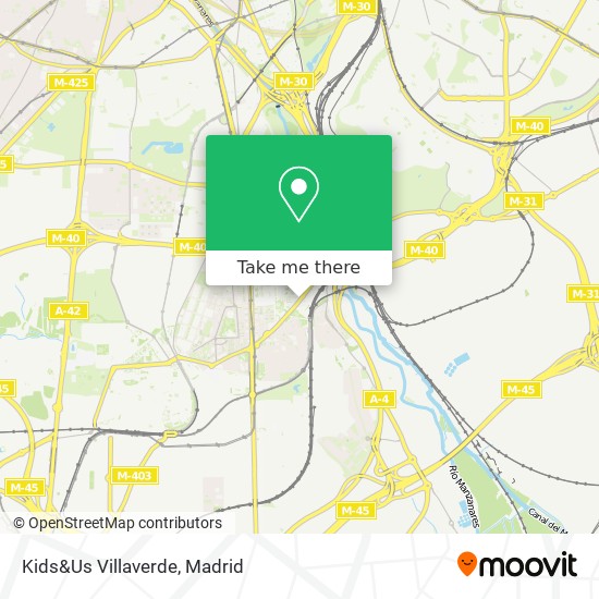 Kids&Us Villaverde map