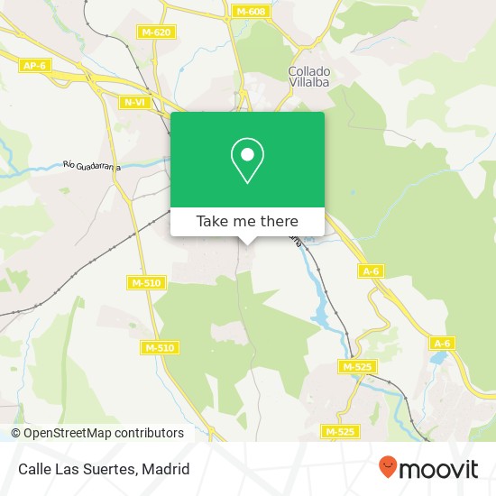 Calle Las Suertes map