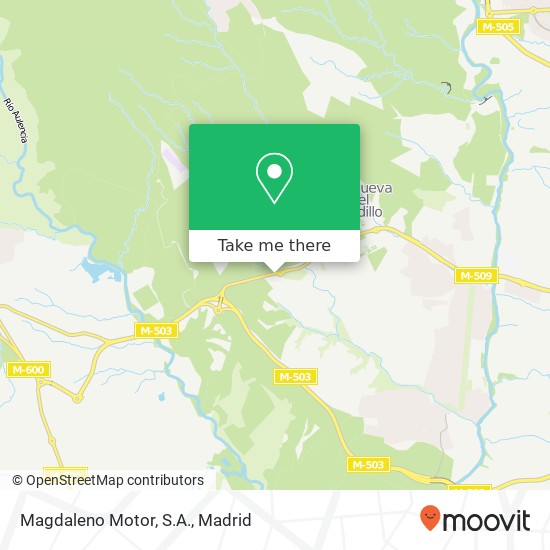 mapa Magdaleno Motor, S.A.