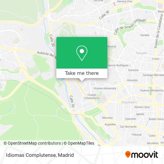 Idiomas Complutense map