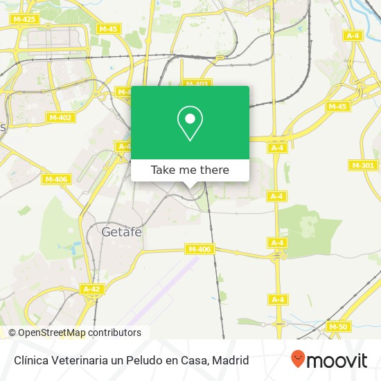 Clínica Veterinaria un Peludo en Casa map