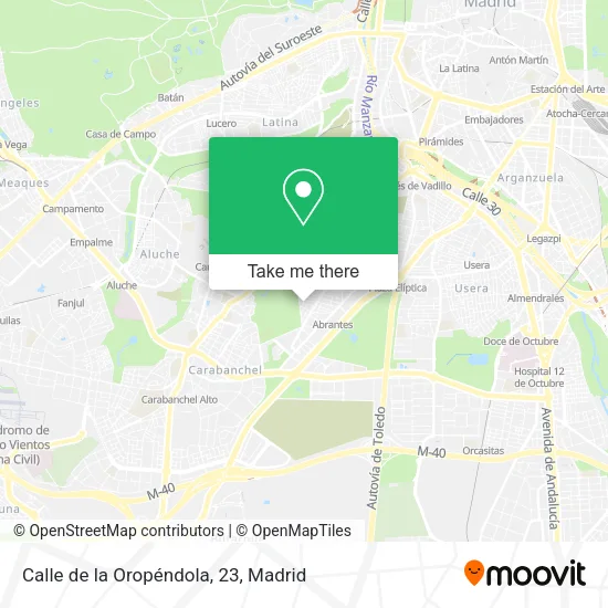 Calle de la Oropéndola, 23 map