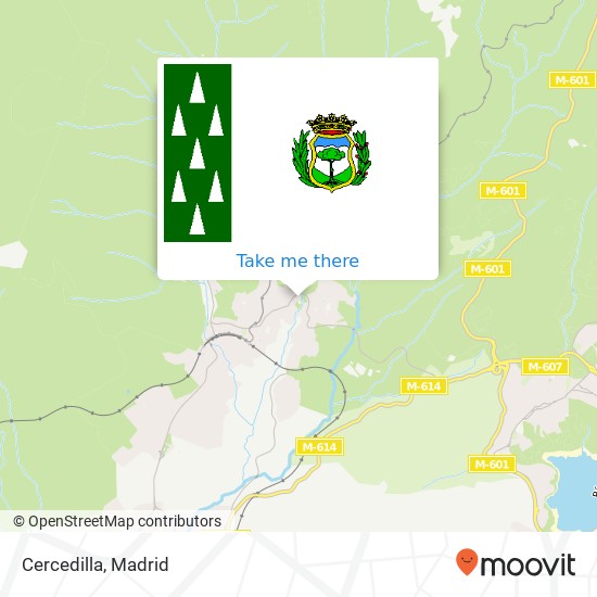 mapa Cercedilla