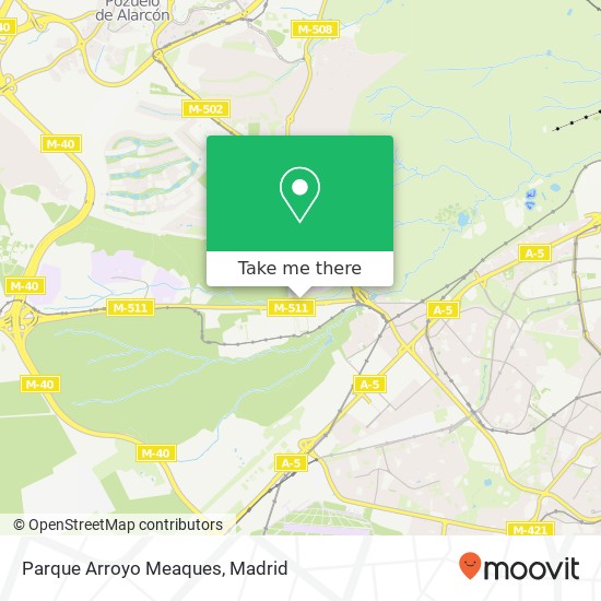 Parque Arroyo Meaques map