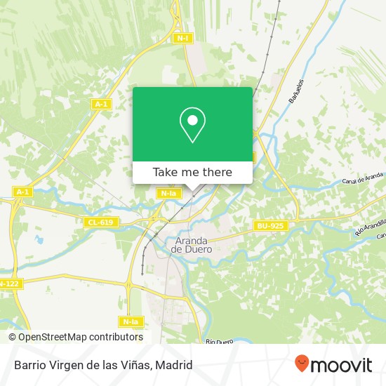 Barrio Virgen de las Viñas map