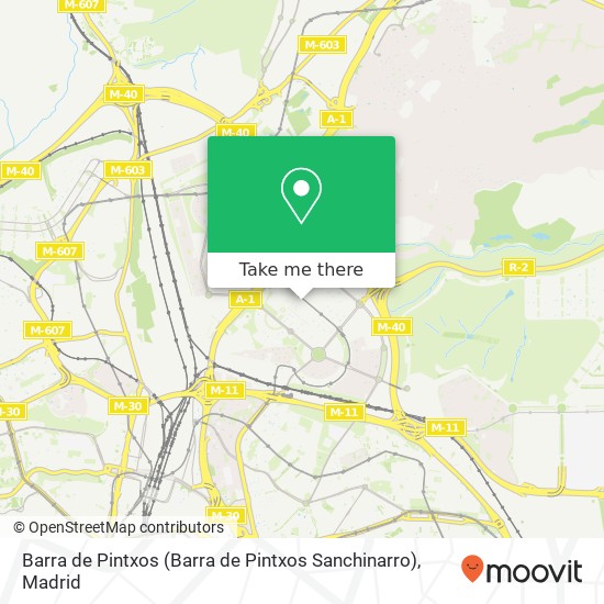 Barra de Pintxos map