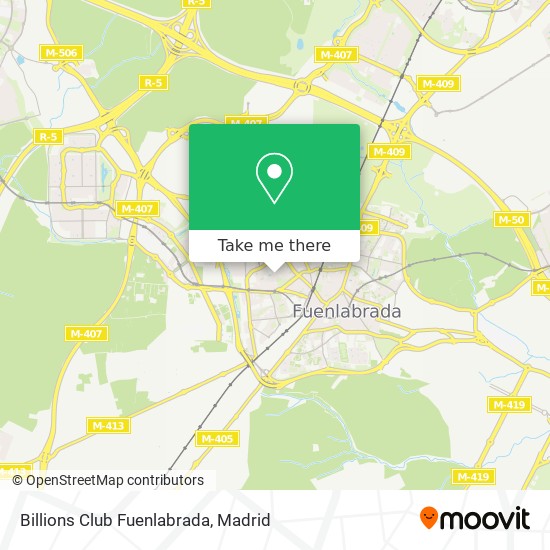 Billions Club Fuenlabrada map