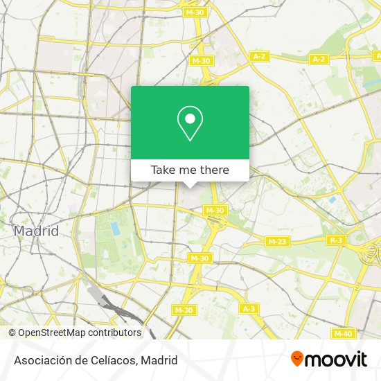 Asociación de Celíacos map