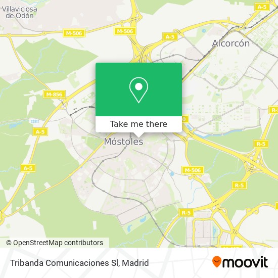 mapa Tribanda Comunicaciones Sl