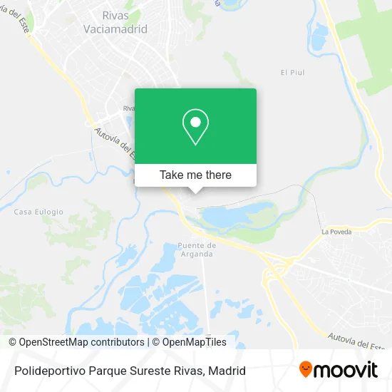 Polideportivo Parque Sureste Rivas map