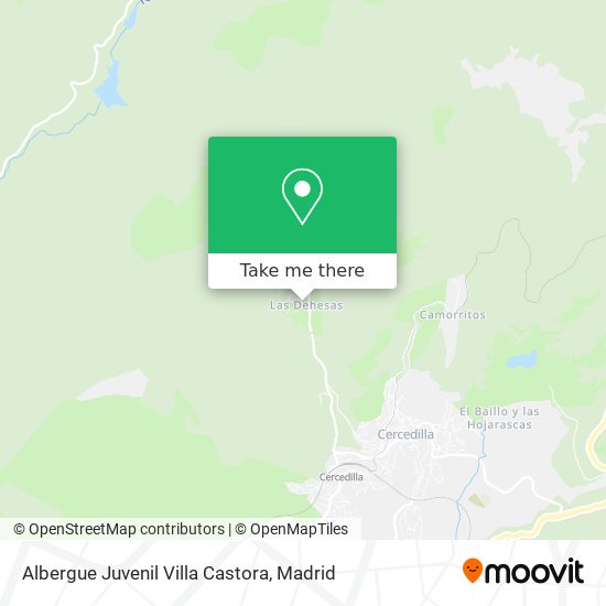 Albergue Juvenil Villa Castora map