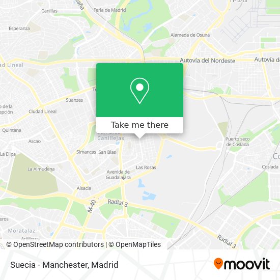 mapa Suecia - Manchester