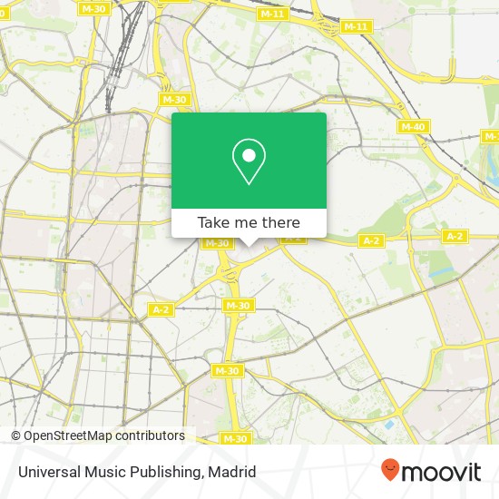 Universal Music Publishing map