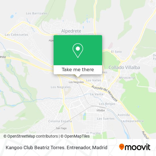 Kangoo Club Beatriz Torres. Entrenador map