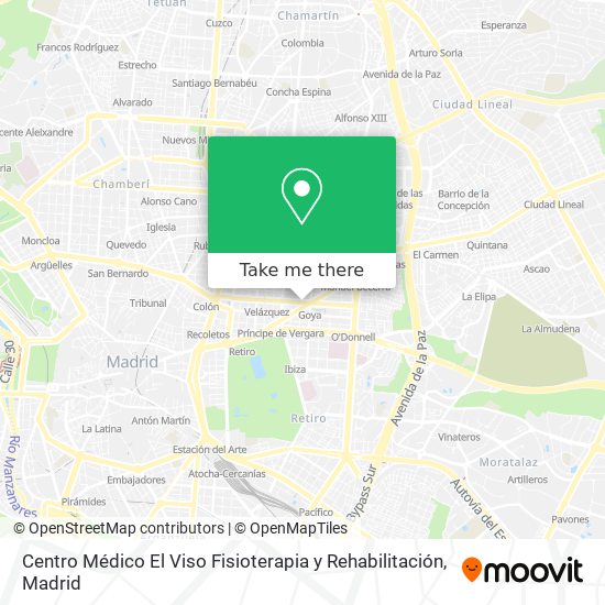 Centro Médico El Viso Fisioterapia y Rehabilitación map