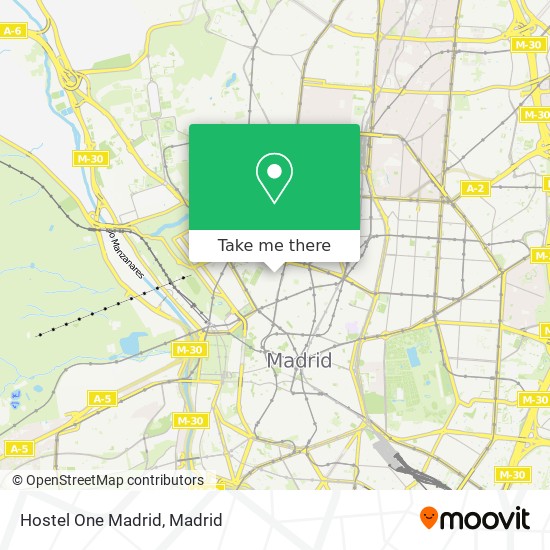 Hostel One Madrid map