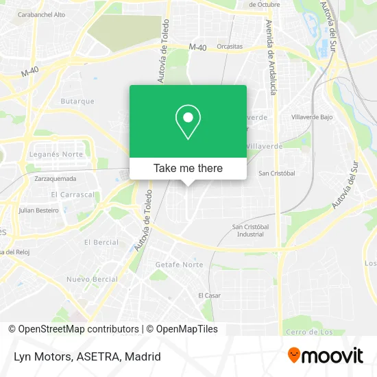 Lyn Motors, ASETRA map