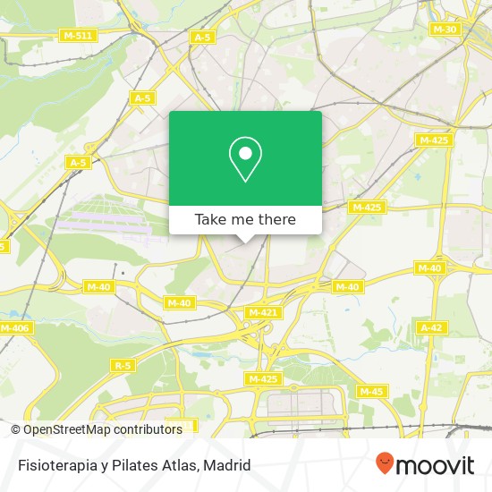 mapa Fisioterapia y Pilates Atlas