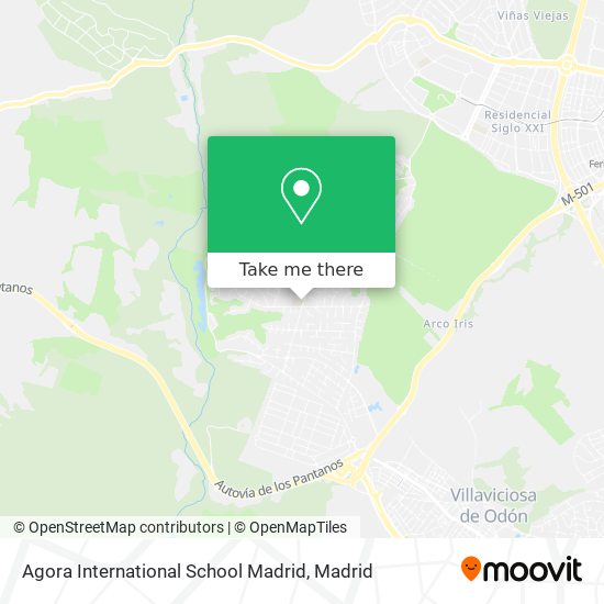 Agora International School Madrid map