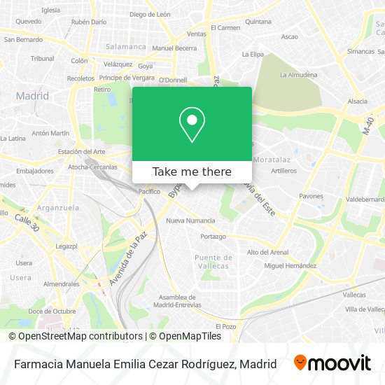 mapa Farmacia Manuela Emilia Cezar Rodríguez