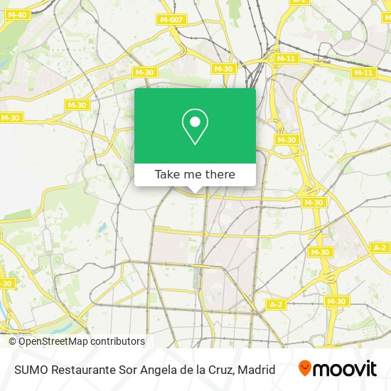 SUMO Restaurante Sor Angela de la Cruz map