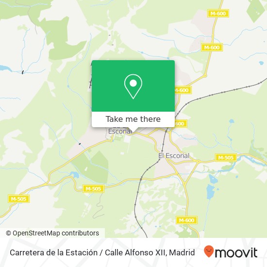 mapa Carretera de la Estación / Calle Alfonso XII