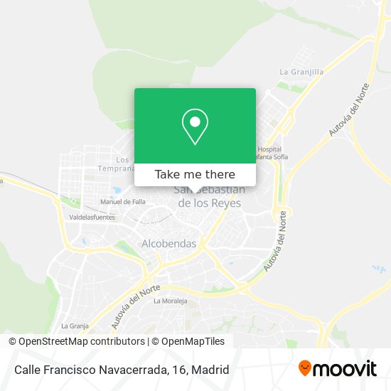 mapa Calle Francisco Navacerrada, 16