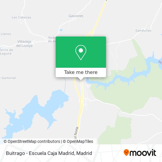 Buitrago - Escuela Caja Madrid map