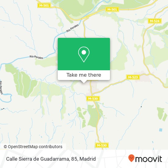 mapa Calle Sierra de Guadarrama, 85