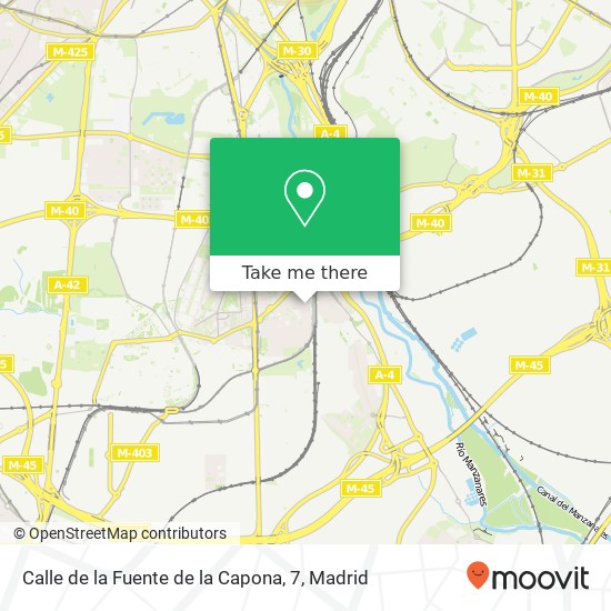 mapa Calle de la Fuente de la Capona, 7