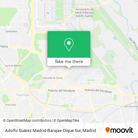 Adolfo Suárez Madrid-Barajas-Dique Sur map