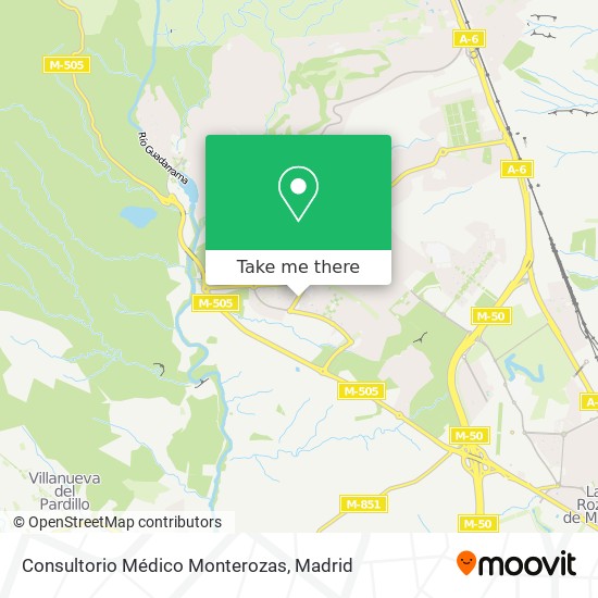 Consultorio Médico Monterozas map