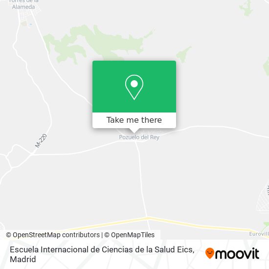 Escuela Internacional de Ciencias de la Salud Eics map