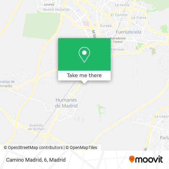 Camino Madrid, 6 map