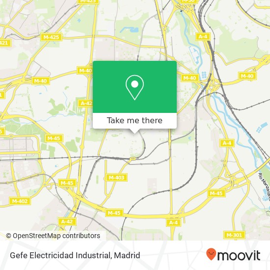 Gefe Electricidad Industrial map