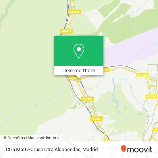 mapa Ctra.M607-Cruce Ctra.Alcobendas