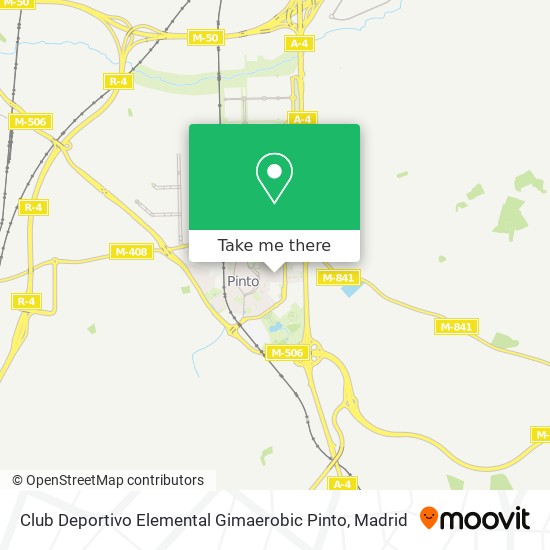 mapa Club Deportivo Elemental Gimaerobic Pinto