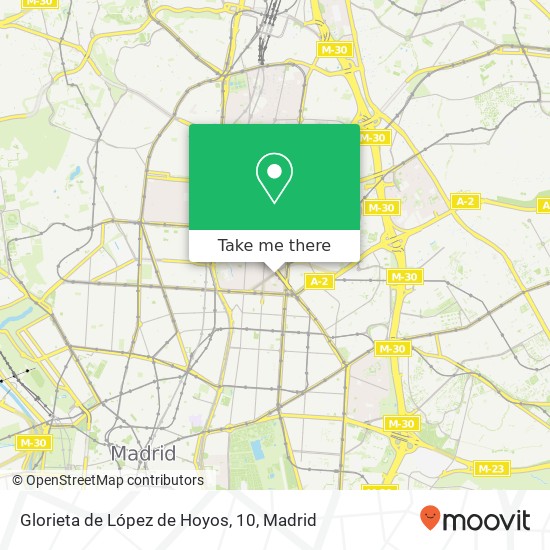 mapa Glorieta de López de Hoyos, 10