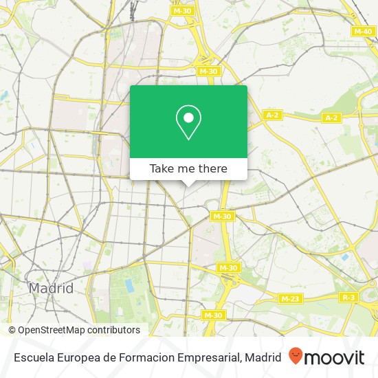 Escuela Europea de Formacion Empresarial map