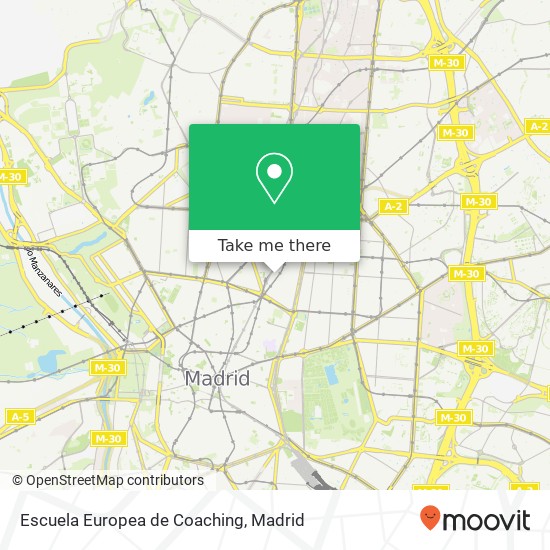 mapa Escuela Europea de Coaching