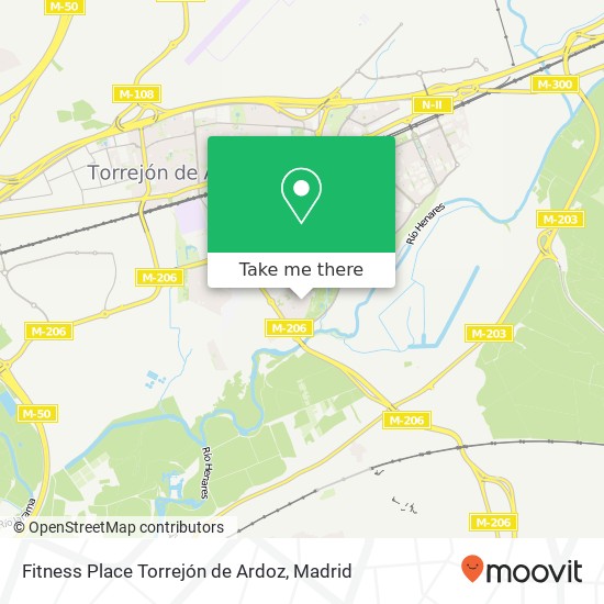 Fitness Place Torrejón de Ardoz map