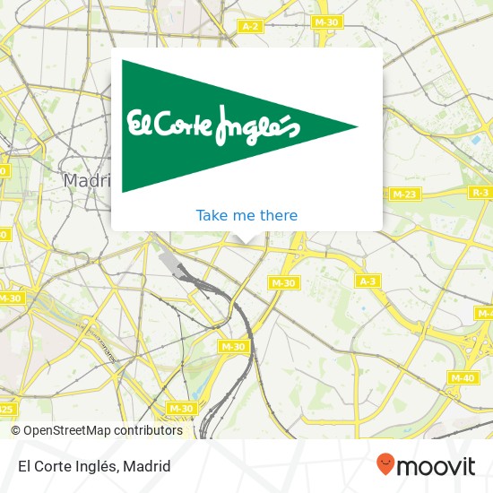 mapa El Corte Inglés